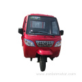 A tricycle with a cab for easy transportation